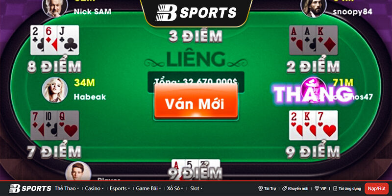 Cách tính điểm trong game đánh liêng
