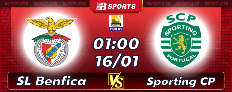 Soi kèo bóng đá Benfica vs Sporting Clube de Portugal 01:00 ngày 16/01/2023 Soi kèo bóng đá Benfica vs Sporting Clube de Portugal 01:00 ngày 16/01/2023