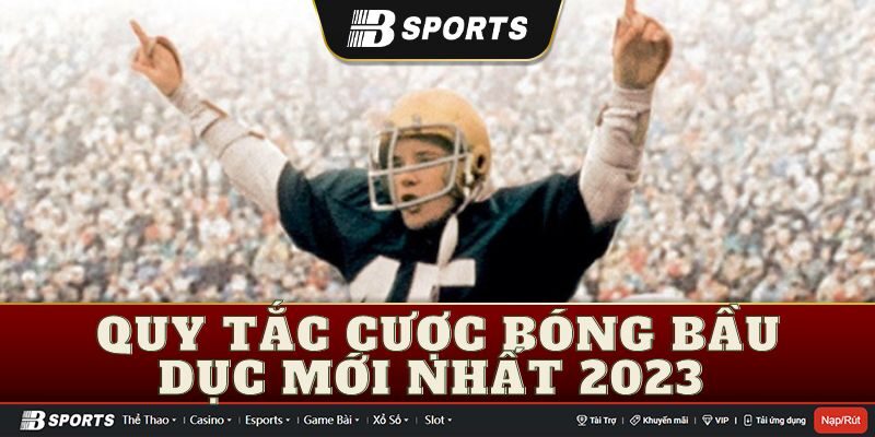 Quy tắc cược bóng bầu dục đơn giản