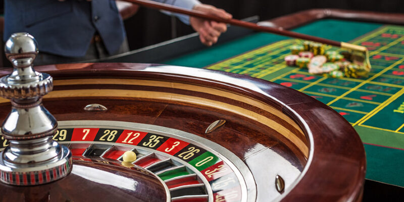 Cận cảnh bàn quay Roulette Cận cảnh bàn quay Roulette