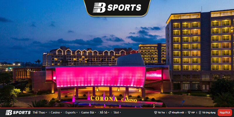 Vẻ đẹp sang trong bên ngoài cổng chính của Corona Casino Phú Quốc Vẻ đẹp sang trong bên ngoài cổng chính của Corona Casino Phú Quốc