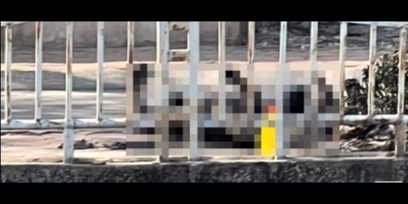 Hiện trường người phụ nữ tự thiêu đã được làm mờ