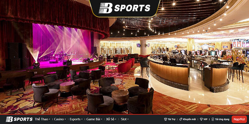 Quầy Bar và sân khấu âm nhạc tại Corona Casino Phú Quốc Quầy Bar và sân khấu âm nhạc tại Corona Casino Phú Quốc