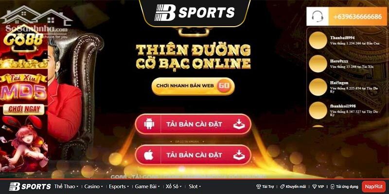 Cách tải Go88 trên IOS, Android, Window