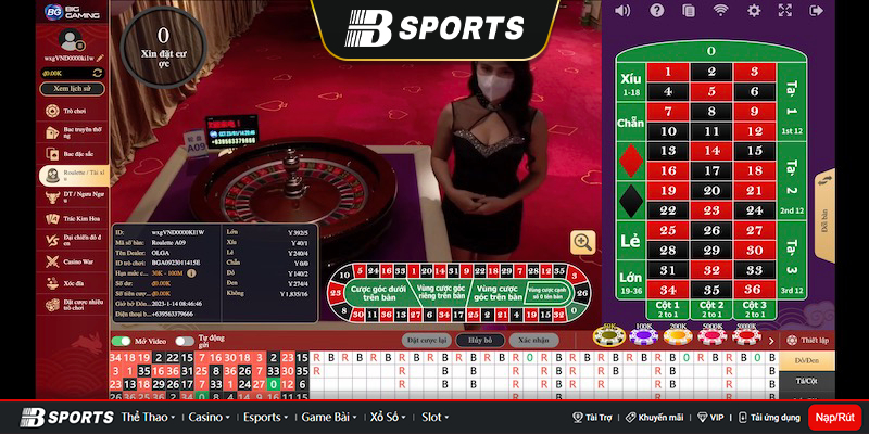 Chi tiết các bước đặt cược Roulette
