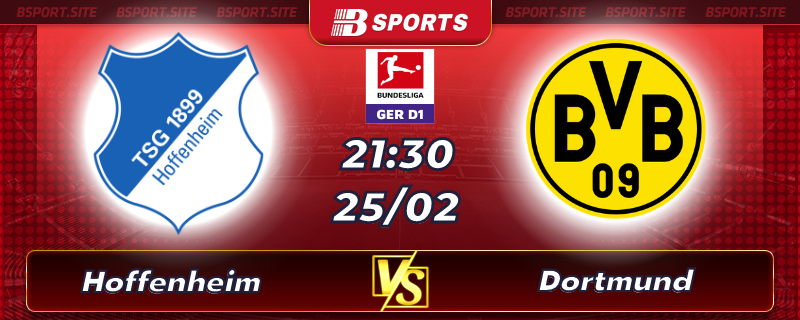 Soi kèo tỷ số Hoffenheim vs Dortmund vào lúc 21h30 ngày 25/02/2023 Soi kèo tỷ số Hoffenheim vs Dortmund vào lúc 21h30 ngày 25/02/2023