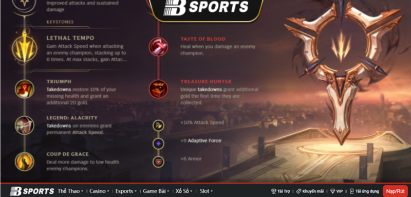 Bảng bổ trợ của Vayne Bảng bổ trợ của Vayne