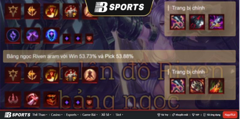 Bảng bổ trợ Riven Bảng bổ trợ Riven