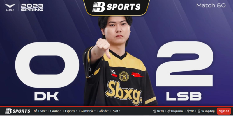 DK trượt dài với thất bài 0 - 2 trước LSB DK trượt dài với thất bài 0 - 2 trước LSB