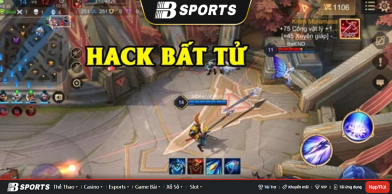 Hack bất tử là loại hack bá đạo nhất