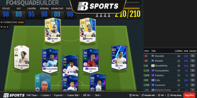 Tính năng mới giúp bạn có thể Build một đội hình mạnh FiFa Online 4 Tính năng mới giúp bạn có thể Build một đội hình mạnh trong FiFa Online 4