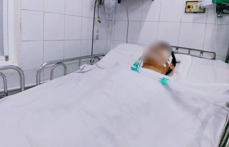 Nạn nhân bị chém khi đang đi xe máy bị thương tích tới 40%