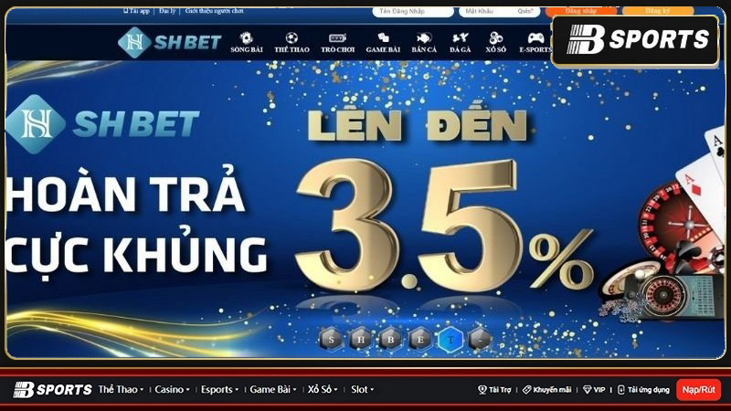 Ưu đãi khủng đến từ nhà cái Shbet
