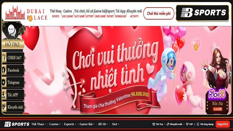 Nhà cái Dubai casino hỗ trợ giao dịch thanh toán nhanh và cực an toàn