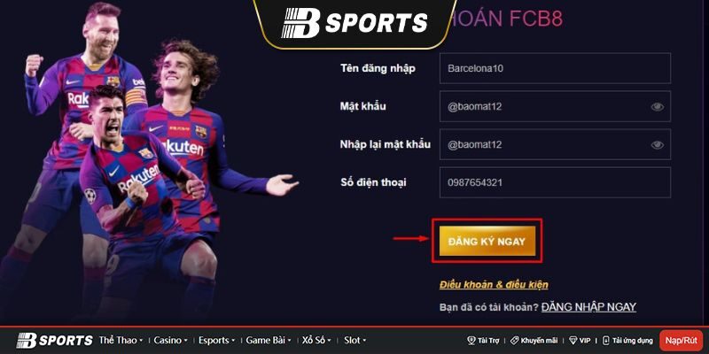 Cách đăng ký tài khoản nhà cái FCB8 trong “tích tắc” Cách đăng ký tài khoản nhà cái FCB8 trong “tích tắc”