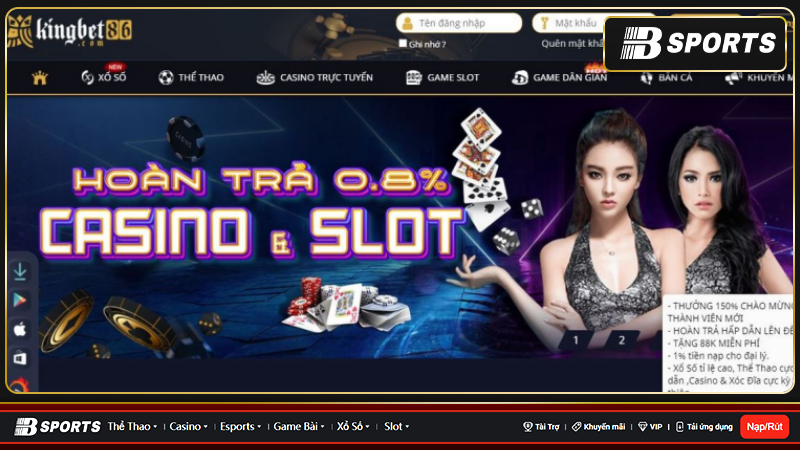 Điều kiện để được hoàn trả tại casino trực tuyến Kingbet86