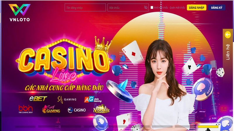 Hệ thống cá cược cực chất live casino tại Vnloto
