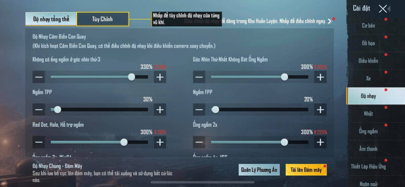 Cách setting tăng độ nhạy Pubg Mobile Cách setting tăng độ nhạy Pubg Mobile