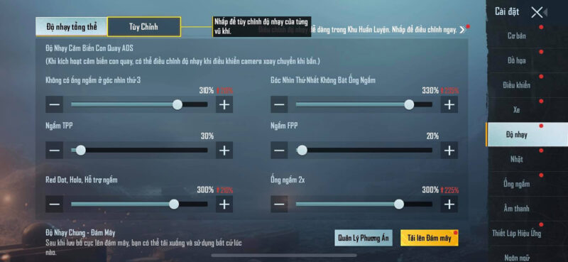 Cách setting tăng độ nhạy Pubg Mobile Cách setting tăng độ nhạy Pubg Mobile