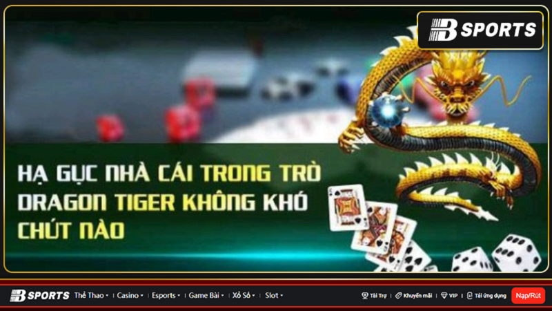 Những luật chơi quan trọng trong game rồng hổ suncity