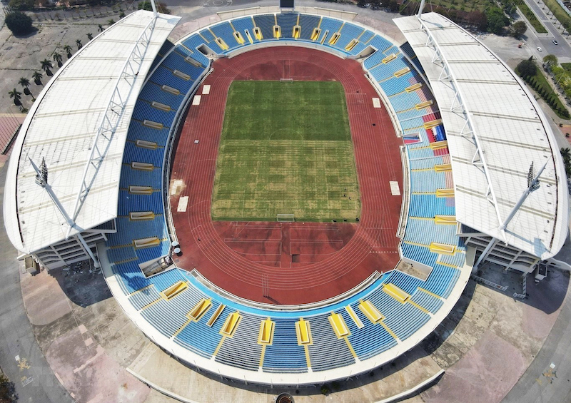 Trước AFF Cup 2022 chất lượng mặt cỏ sân Mỹ Đình xuống cấp