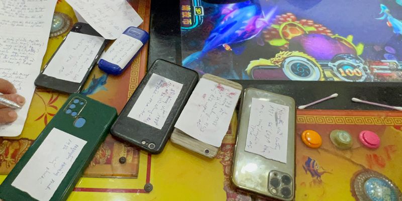 Vật chứng phạm tội của nơi thu giữ ma túy tại điểm game bắn cá
