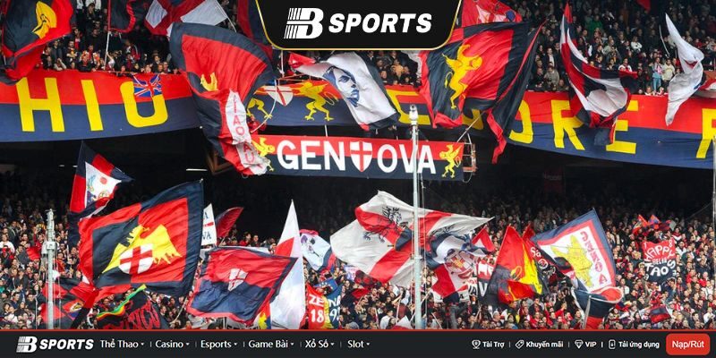 Fan hâm mộ cổ vũ Genoa cực đông đảo Fan hâm mộ cổ vũ Genoa cực đông đảo