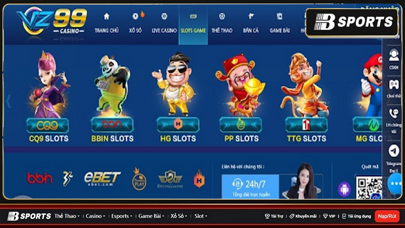 VZ99 casino thu hút người chơi với kho game đa dạng