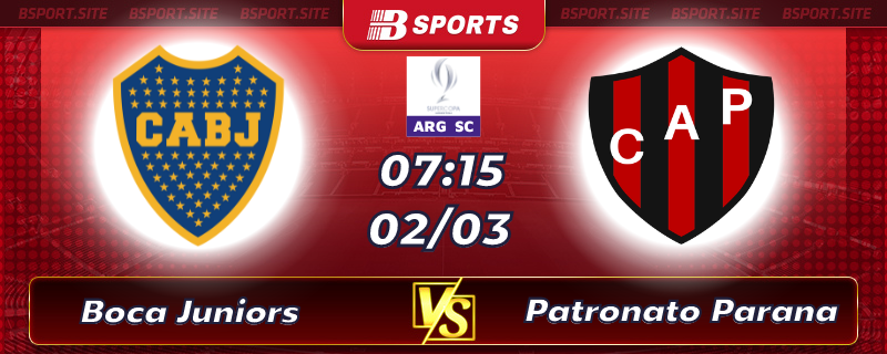 Soi kèo tỷ số Boca Juniors vs Patronato Parana vào lúc 07h15 ngày 02/03/2023 Soi kèo tỷ số Boca Juniors vs Patronato Parana vào lúc 07h15 ngày 02/03/2023