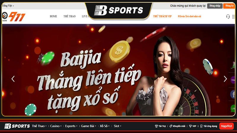 Sòng bài trực tuyến - Sản phẩm cá cược nổi bật tại 911 win