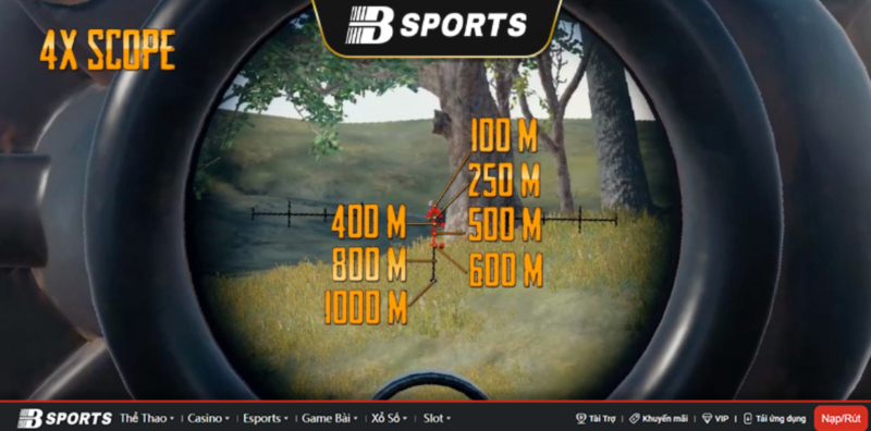 Phân tích tầm ngắm Scope 4X vào kẻ địch Hướng dẫn sử dụng Scope 4X hiệu quả