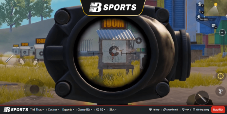 Sấy scope 4X cần lưu ý tâm bắn Cần lưu ý tâm bắn khi dùng Scope 4x