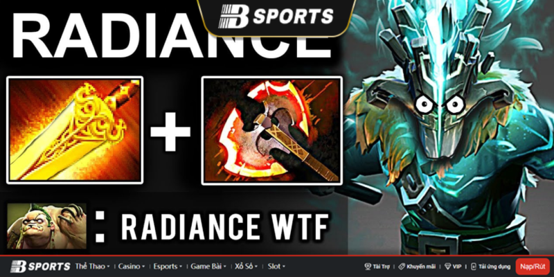 Radiance trang bị có sát thương Aoe rất tốt Radiance trang bị có sát thương Aoe rất tốt