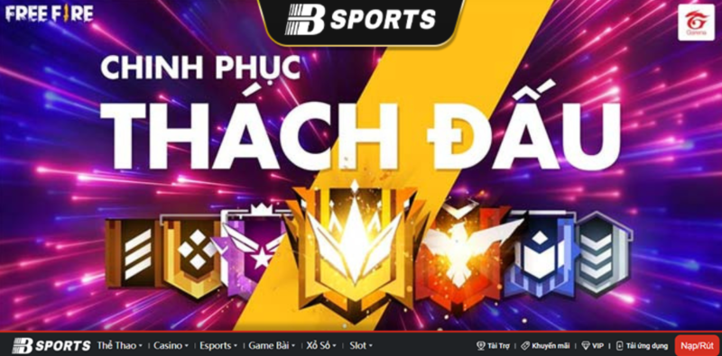 Chinh phục các bật Logo rank Free Fire ngay Chinh phục các bật Logo rank Free Fire ngay
