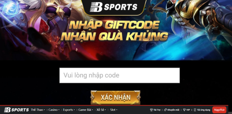 Nhập code trực tiếp trên trang chủ nhà phát hành Game Liên Quân Nhập code trực tiếp trên trang chủ nhà phát hành Game Liên Quân