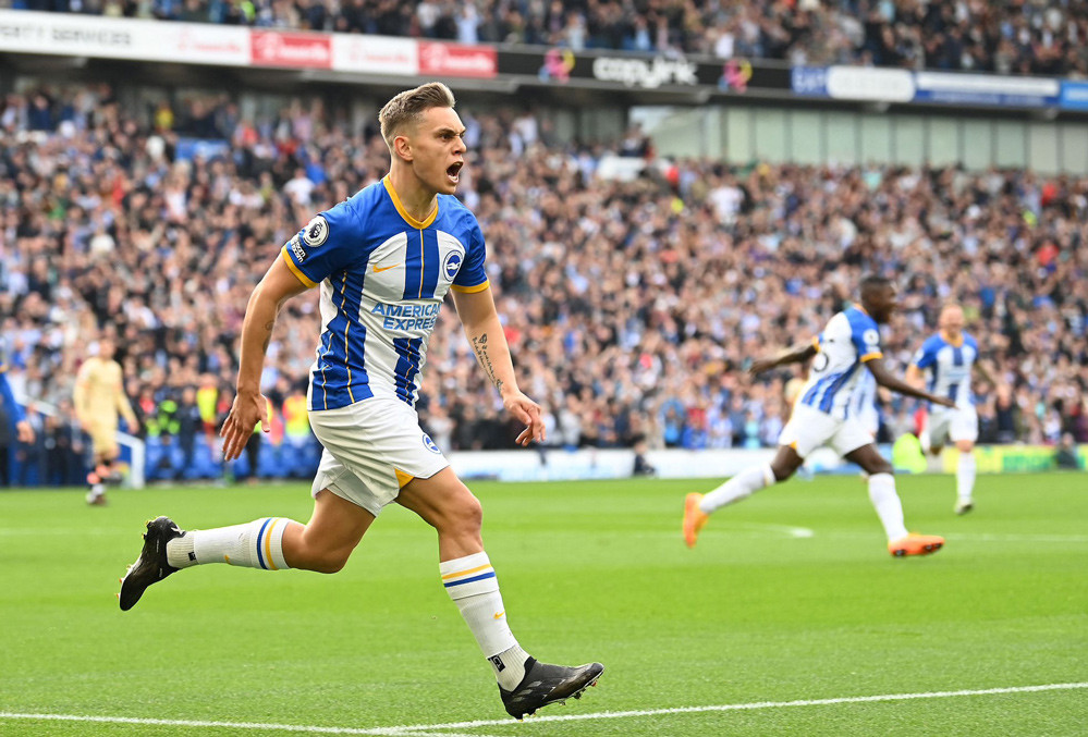 Leandro Trossard thời điểm còn khoác áo thi đấu của Brighton
