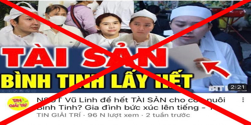 Như vậy, tin đồn nghệ sĩ Bình Tinh lấy hết tài sản cố nghệ sĩ Vũ Linh là hoàn toàn sai sự thật Như vậy, tin đồn nghệ sĩ Bình Tinh lấy hết tài sản cố nghệ sĩ Vũ Linh là hoàn toàn sai sự thật