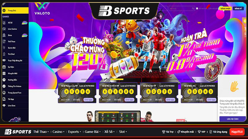 Việc hoàn trả tại Vnloto casino hoàn toàn là sự thật