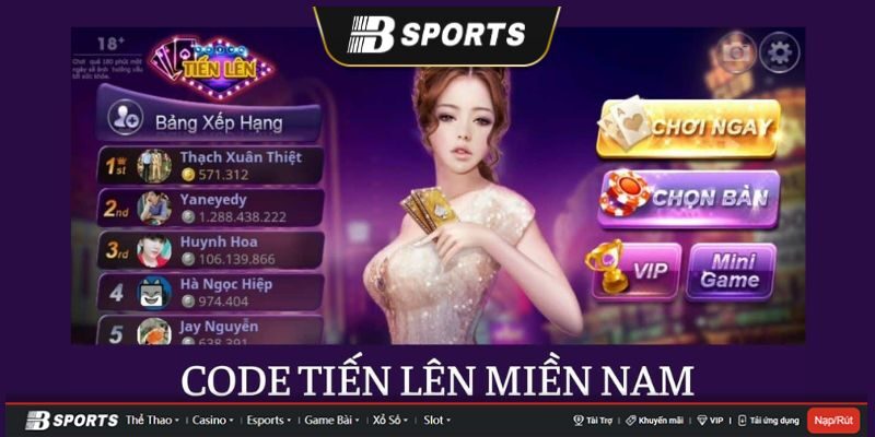 Code tiến lên miền Nam Code tiến lên miền Nam