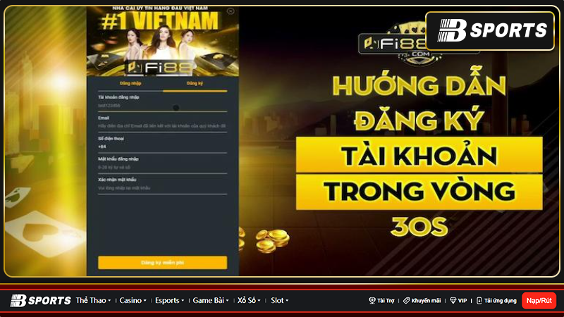Hướng dẫn đăng ký Fi88 đơn giản và siêu nhanh chóng
