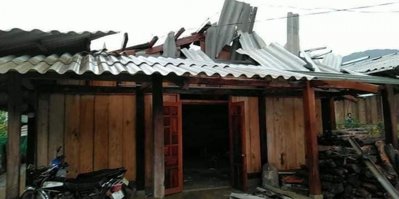 Tổng quan về thiệt hại lốc xoáy ở Yên Bái Tổng quan về thiệt hại lốc xoáy ở Yên Bái
