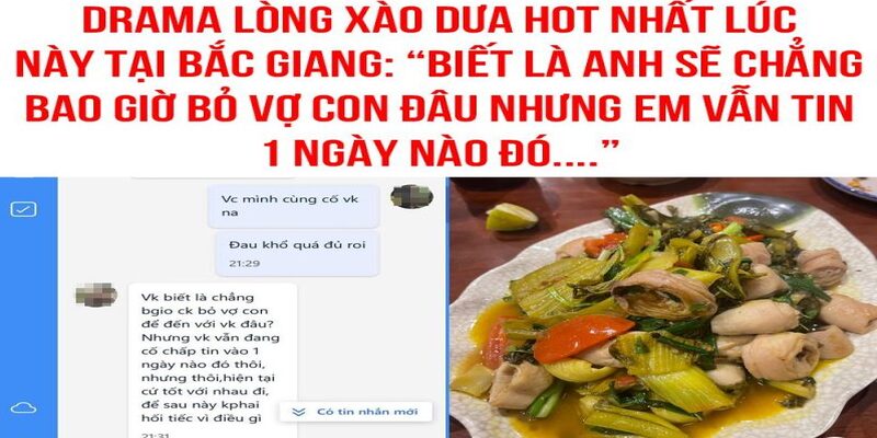 Món lòng xào dưa gây sốt vì nhắc tới trong vụ ngoại tình mới nổi Món lòng xào dưa gây sốt vì nhắc tới trong vụ ngoại tình mới nổi