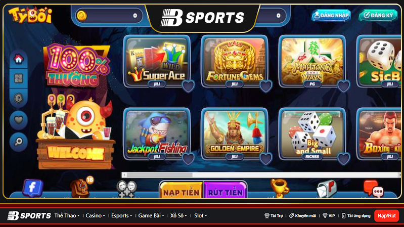 Những tựa game đặc sắc tại tyboi