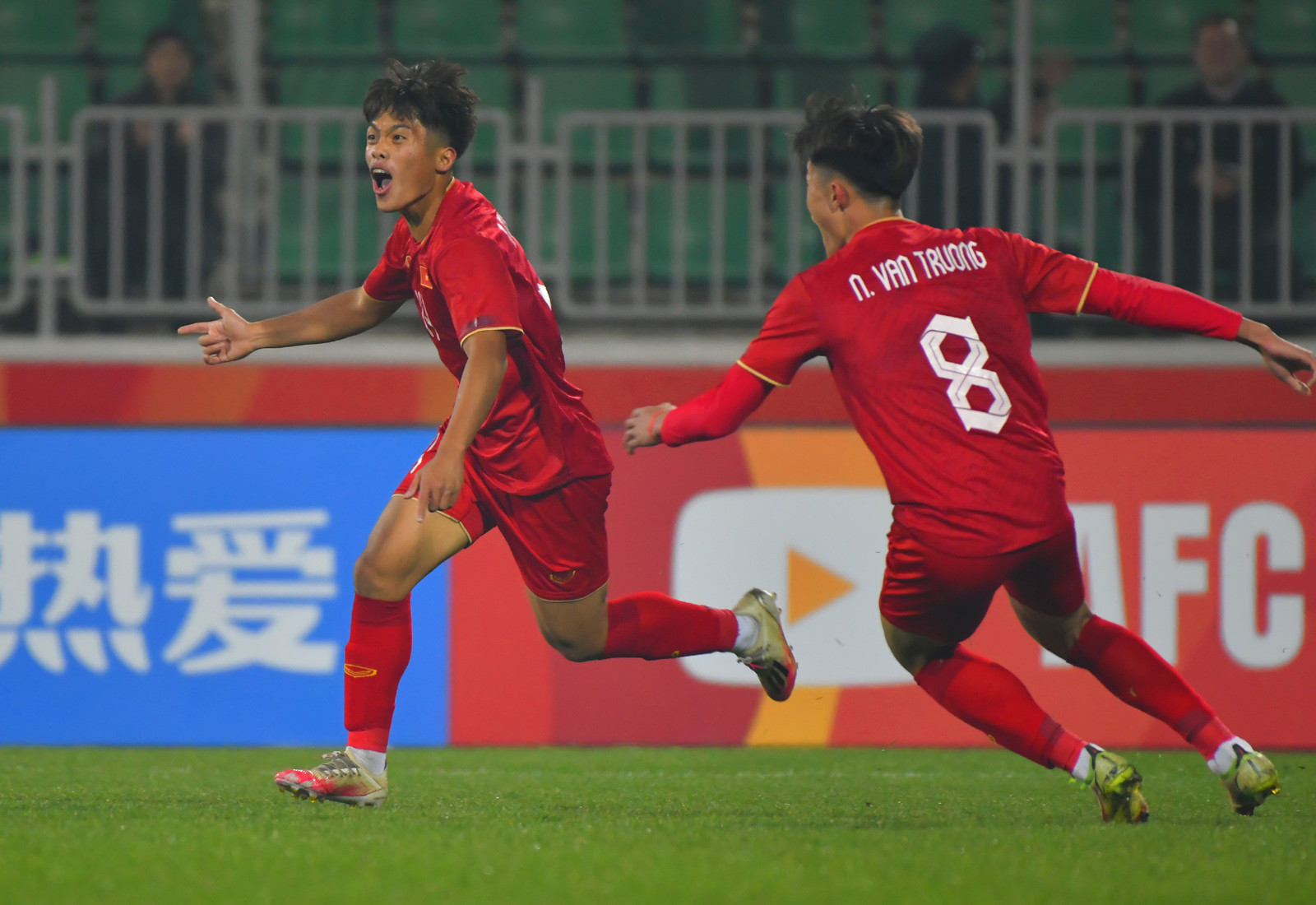 Quốc Việt và Văn Trường được coi là cặp 'song sát' của U20 Việt Nam tại U20 châu Á 2023