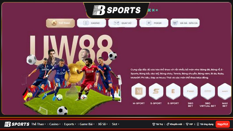 UW88 - Nhà cái sở hữu nhiều ưu điểm, tính năng nổi bật