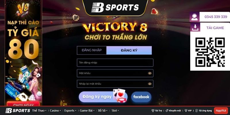 Hướng dẫn tạo tài khoản mới tại cổng game v8club Hướng dẫn tạo tài khoản mới tại cổng game v8club