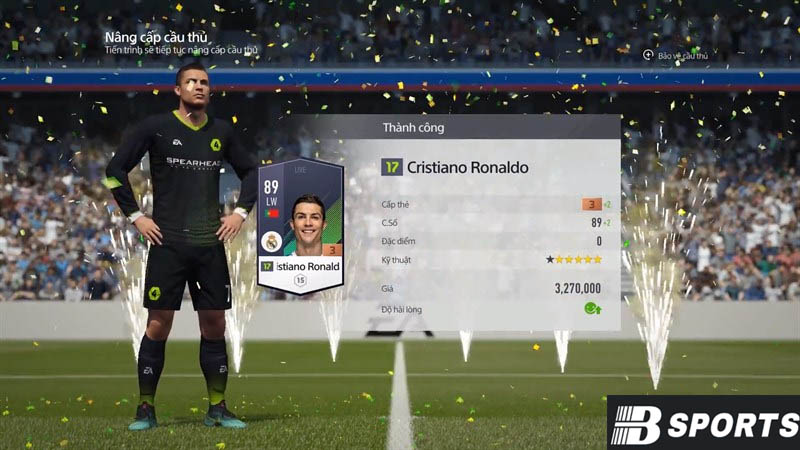 Công thức nâng cấp cầu thủ trong FIFA Online 4 Công thức nâng cấp cầu thủ trong FIFA Online 4